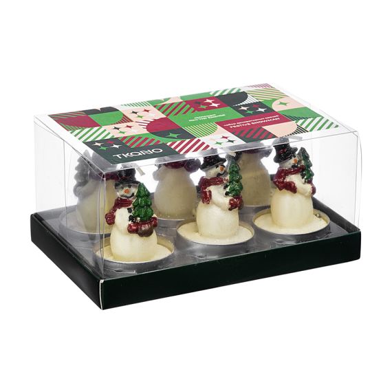 Набор декоративных свечей Festive snowman из коллекции New Year Essential, 6 шт., Tkano, изображение 5