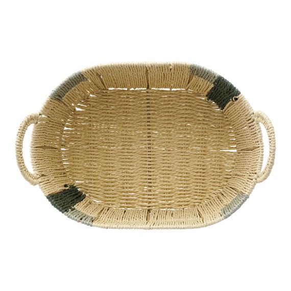 Корзина плетеная овальная Bodhran Sage из коллекции Ethnic, размер L, Tkano, изображение 5