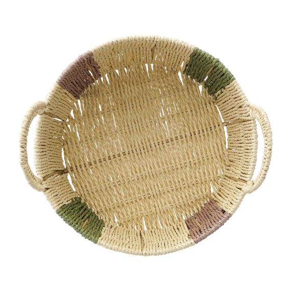 Корзина плетеная круглая Bodhran Nature из коллекции Ethnic, размер L, Tkano, изображение 3