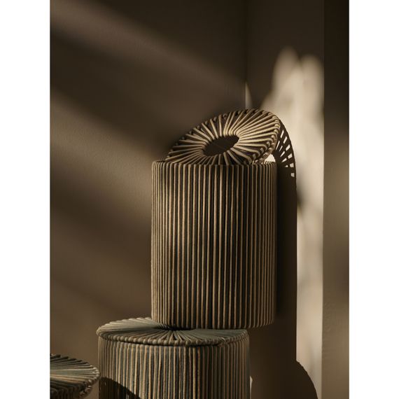 Корзина плетеная Dholak Grey из коллекции Ethnic, размер M, Tkano, изображение 9