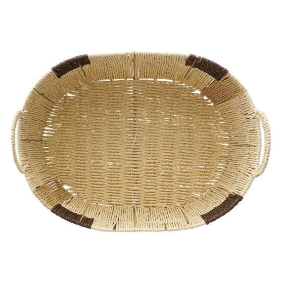Корзина плетеная овальная Bodhran Chocolate из коллекции Ethnic, размер S, Tkano, изображение 4