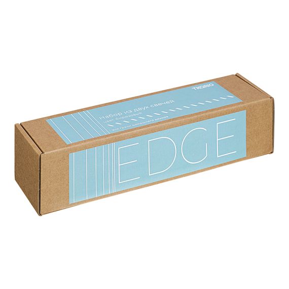 Набор из двух свечей бирюзового цвета из коллекции Edge, 24,5 см, Tkano, изображение 4