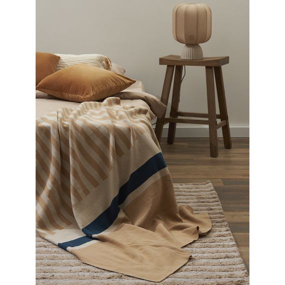 Плед из хлопка с рисунком Tulip garden из коллекции Terra, 130х180 см, Tkano, изображение 6
