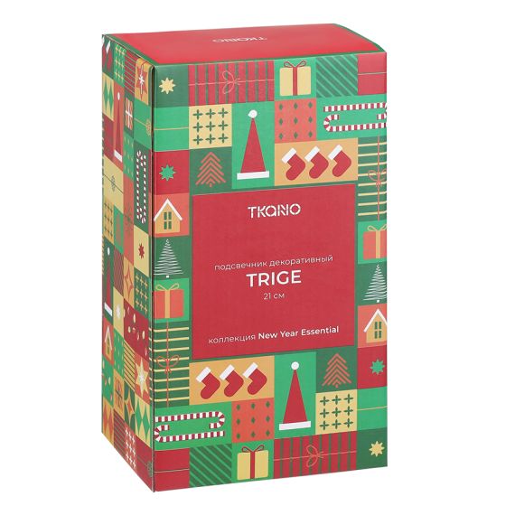 Подсвечник декоративный Trige из коллекции New Year Essential, 21 см, Tkano, изображение 3