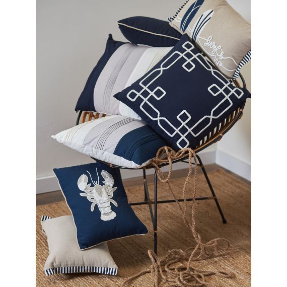 Подушка декоративная Navy mood из коллекции Sea treasures, 45х45 см, Tkano, изображение 4