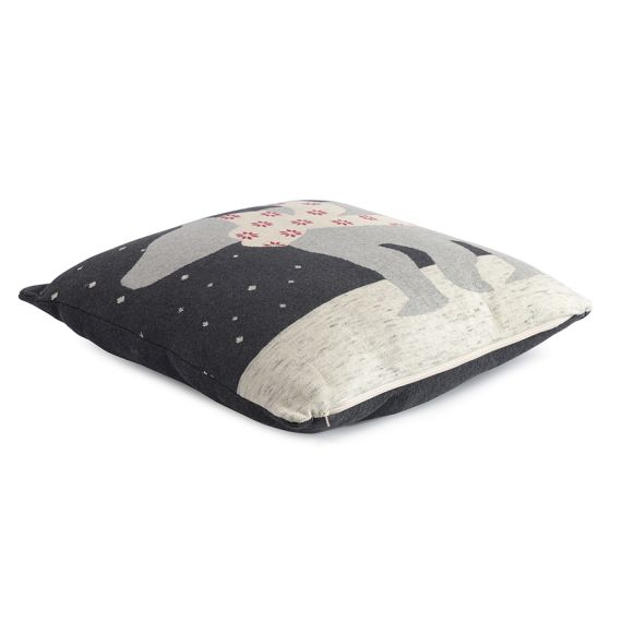 Подушка вязаная с новогодним рисунком Polar bear из коллекции New Year Essential, 45х45 см, Tkano, изображение 4