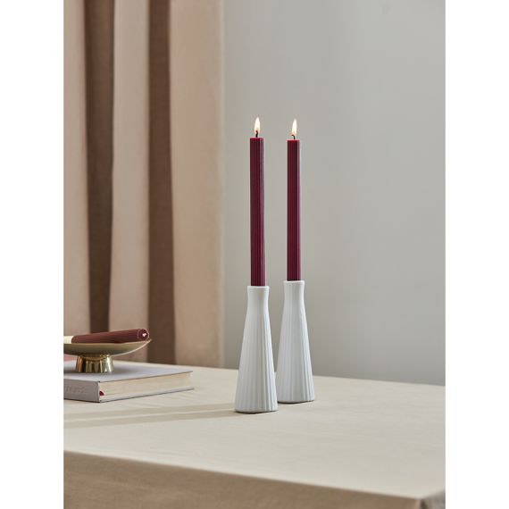 Набор из двух свечей бордового цвета из коллекции Edge, 24,5 см, Tkano, изображение 3