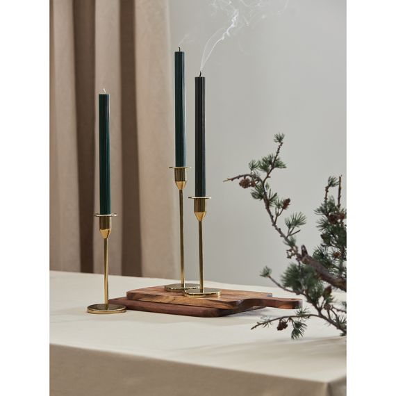 Набор из двух свечей темно-зеленого цвета из коллекции Edge, 24,5 см, Tkano, изображение 2