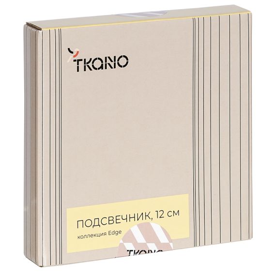 Подсвечник круглый с титановым покрытием из коллекции Edge, 12 см, Tkano, изображение 8