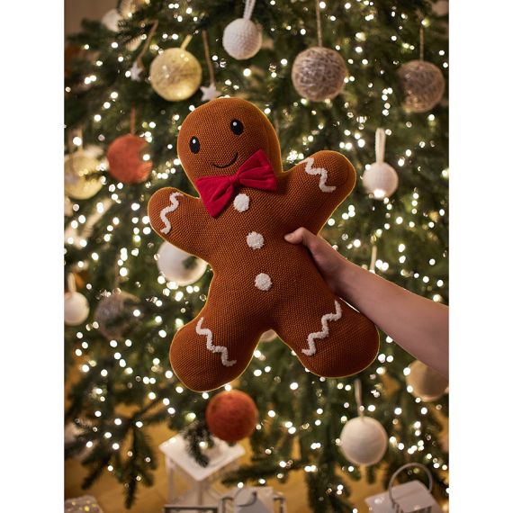 Подушка вязаная Classy gingerbread из коллекции New Year Essential, 40х50 см, Tkano, изображение 6