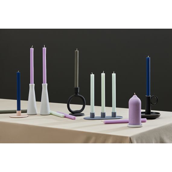 Набор из двух свечей цвета шалфея из коллекции Edge, 24,5 см, Tkano, изображение 2