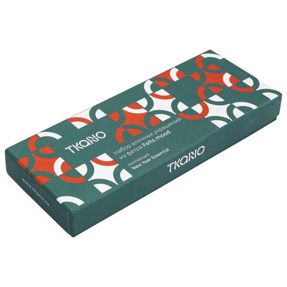 Набор елочных украшений из фетра Felts mood из коллекции New Year Essential, Tkano, изображение 10