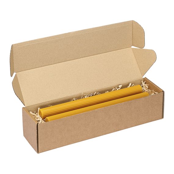 Набор из двух свечей цвета карри из коллекции Edge, 24,5 см, Tkano, изображение 6