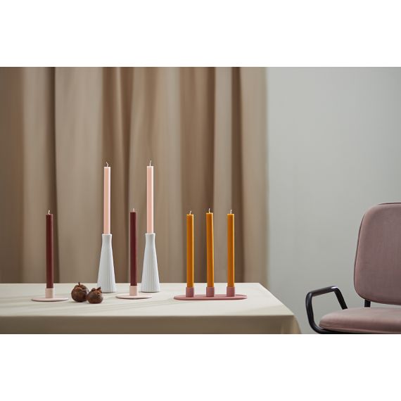 Набор из двух свечей коричневого цвета из коллекции Edge, 24,5 см, Tkano, изображение 2