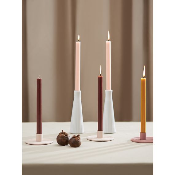 Набор из двух свечей коричневого цвета из коллекции Edge, 24,5 см, Tkano, изображение 5