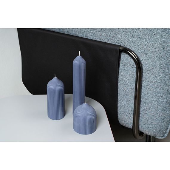 Свеча декоративная синего цвета из коллекции Edge, 25,5 см, Tkano, изображение 11