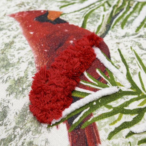 Подушка декоративная с рисунком Northern cardinal из коллекции New Year Essential, 45х45 см, Tkano, изображение 5