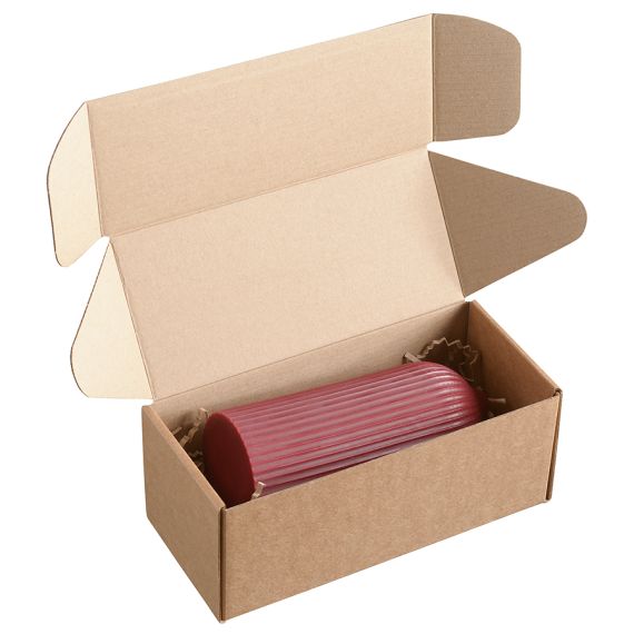 Свеча декоративная бордового цвета из коллекции Edge, 16,5см, Tkano, изображение 4