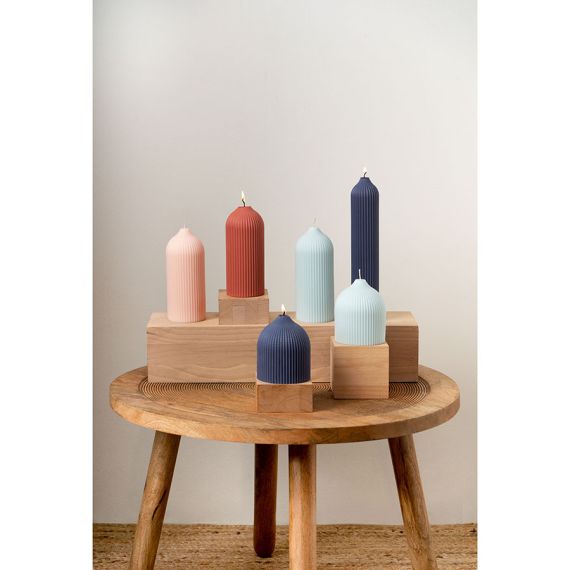 Свеча декоративная мятного цвета из коллекции Edge, 16,5 см, Tkano, изображение 9