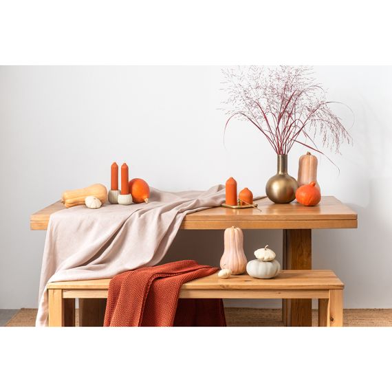 Свеча декоративная оранжевого цвета из коллекции Edge, 10,5см, Tkano, изображение 3