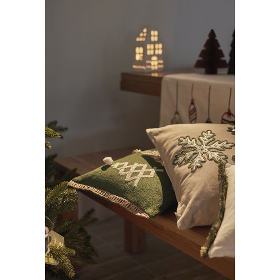 Подушка декоративная с аппликацией Christmas tree из коллекции New Year Essential, 30х50см, Tkano, изображение 4