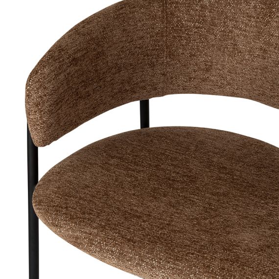 Стул полубарный Helning, мягкий шенилл, светло-коричневый, Bergenson Bjorn, изображение 4