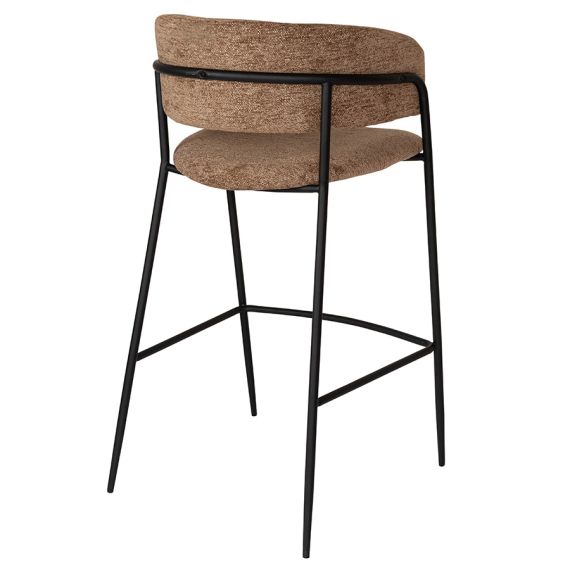 Стул барный Helning, мягкий шенилл, светло-коричневый, Bergenson Bjorn, изображение 3