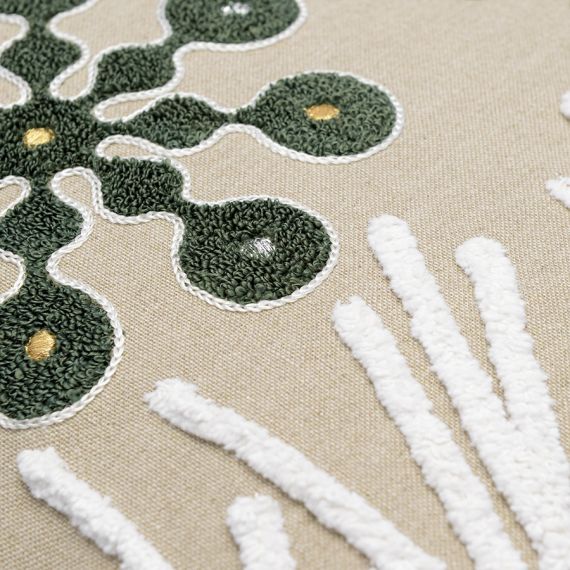 Подушка декоративная с вышивкой Snow flakes из коллекции New Year Essential, 45х45 см, Tkano, изображение 10