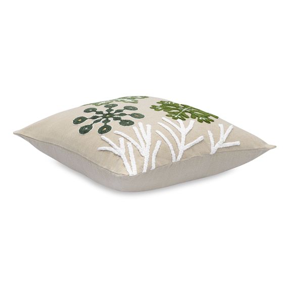 Подушка декоративная с вышивкой Snow flakes из коллекции New Year Essential, 45х45 см, Tkano, изображение 8