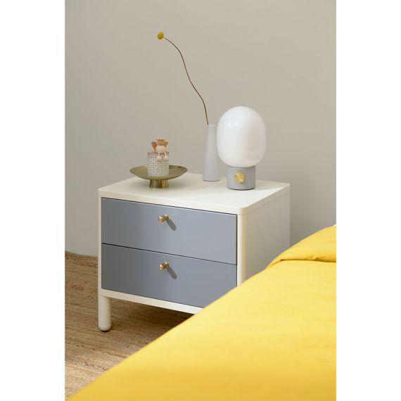 Тумба прикроватная Saga, Hordur, 55х40х50 см, белая, LATITUDE, изображение 12