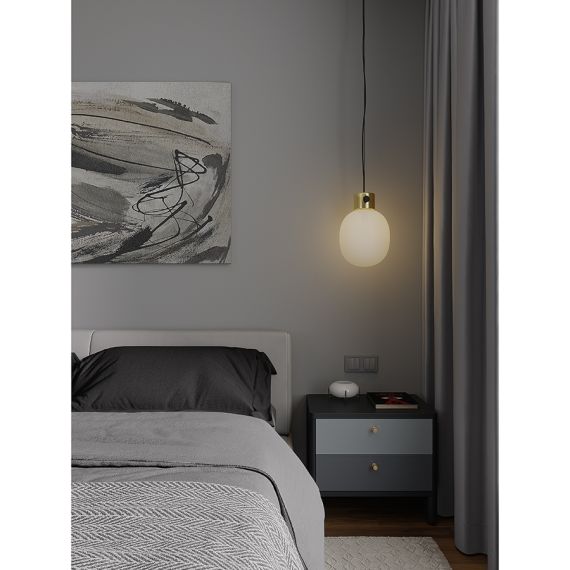 Тумба прикроватная Saga, Hordur, 55х40х50 см, черная, LATITUDE, изображение 5