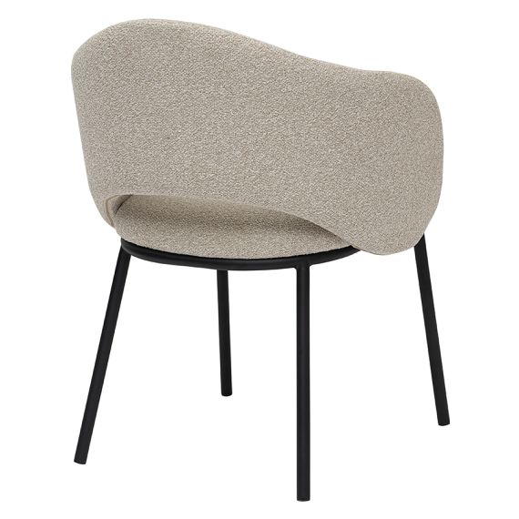 Стул Coastal, букле, крем-брюле/черный, Bergenson Bjorn, изображение 3