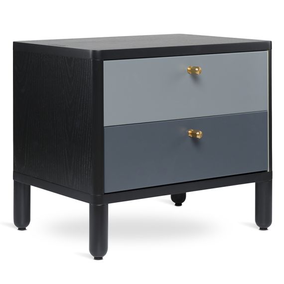 Тумба прикроватная Saga, Hordur, 55х40х50 см, черная, LATITUDE, изображение 15