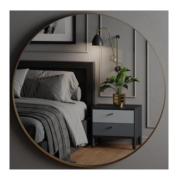 Тумба прикроватная Saga, Hordur, 55х40х50 см, черная, LATITUDE, изображение 4