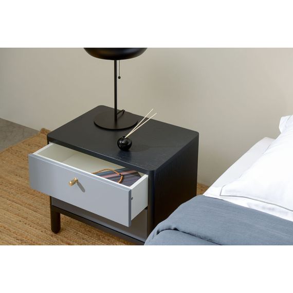 Тумба прикроватная Saga, Hordur, 55х40х50 см, черная, LATITUDE, изображение 14