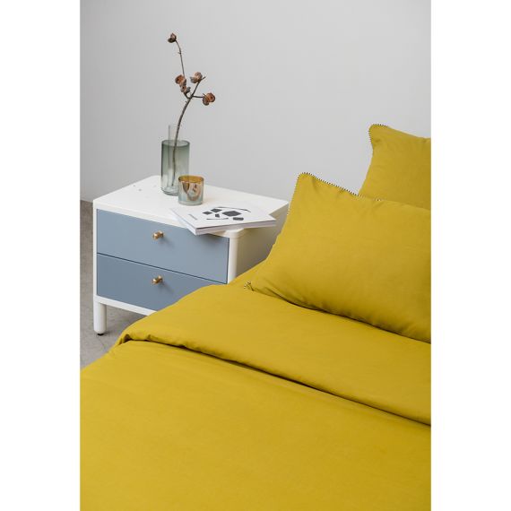 Тумба прикроватная Saga, Hordur, 55х40х50 см, белая, LATITUDE, изображение 3