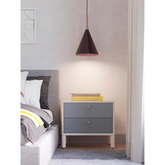 Тумба прикроватная Saga, Hordur, 55х40х50 см, белая, LATITUDE, изображение 9