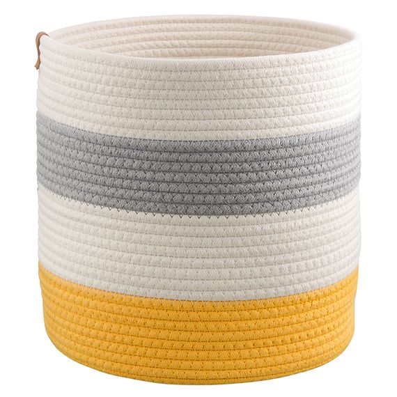 Корзина для хранения Ciary, 30х30 см, бежевая/серая/горчичная, Bergenson Bjorn, Цвет: разноцветный